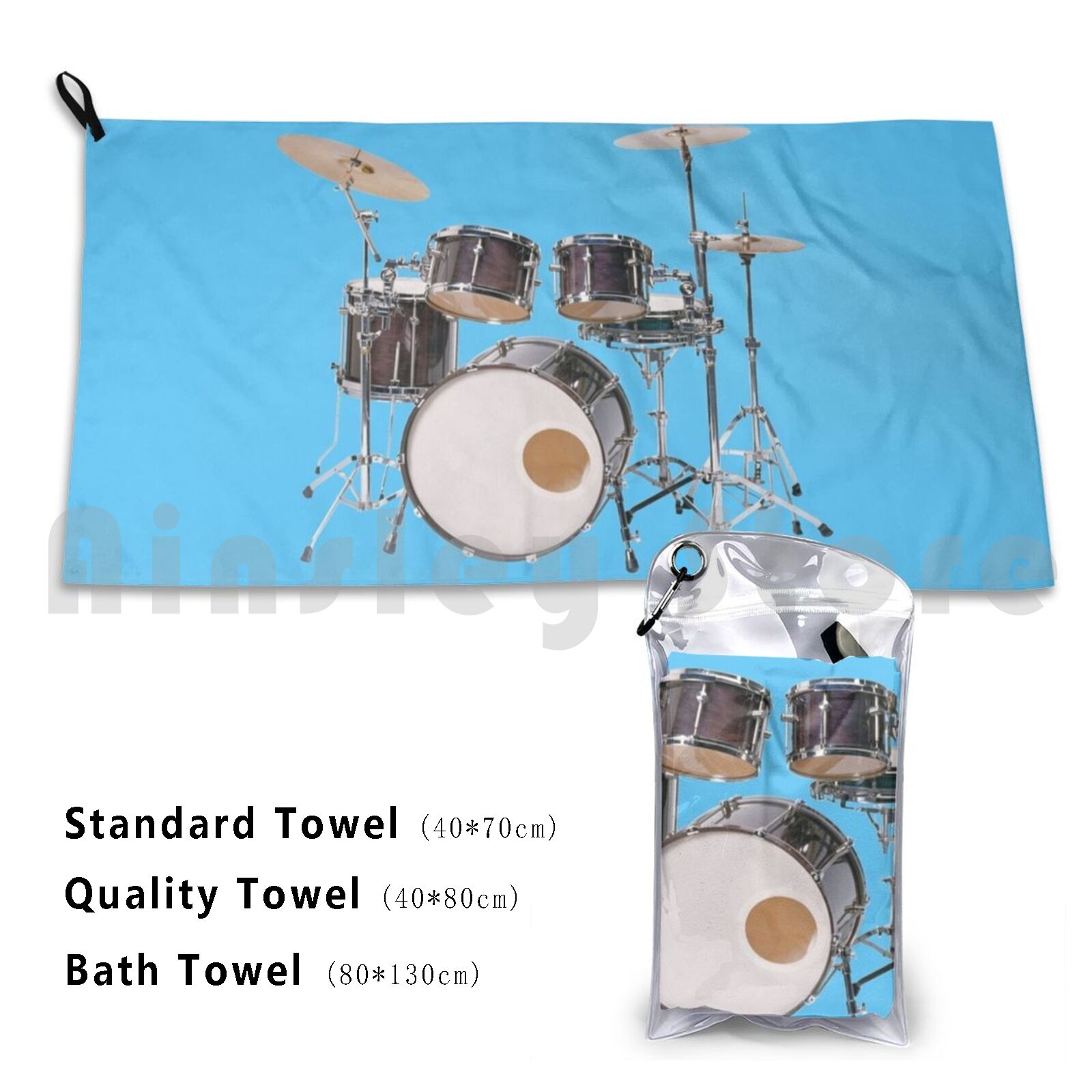 Musical Instrument Image - Illustrazione di batteria Asciugamano da bagno