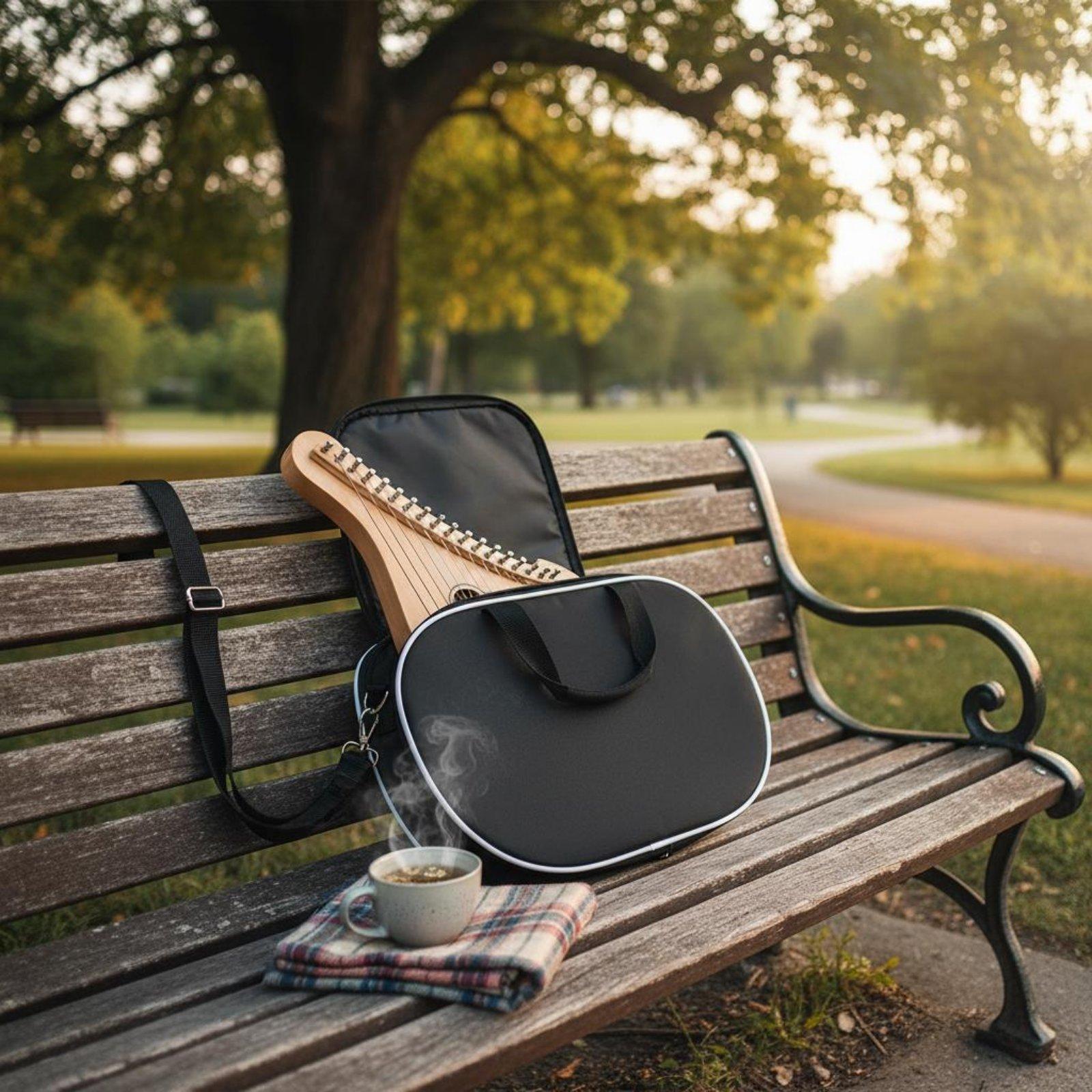 Musical Instrument Harp - Borsa per lira arpa con tracolla