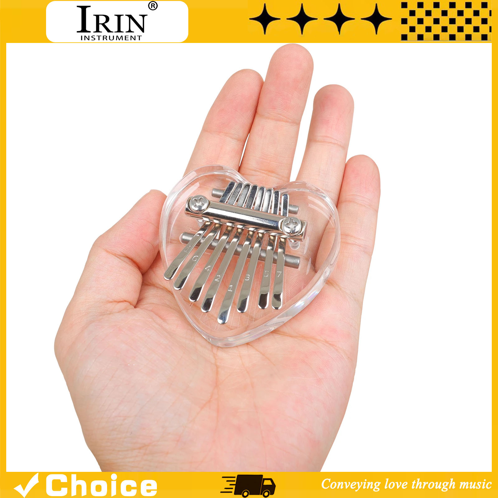 Musical Instrument Harp - Kalimba a 8 Tasti, Mini Pianoforte