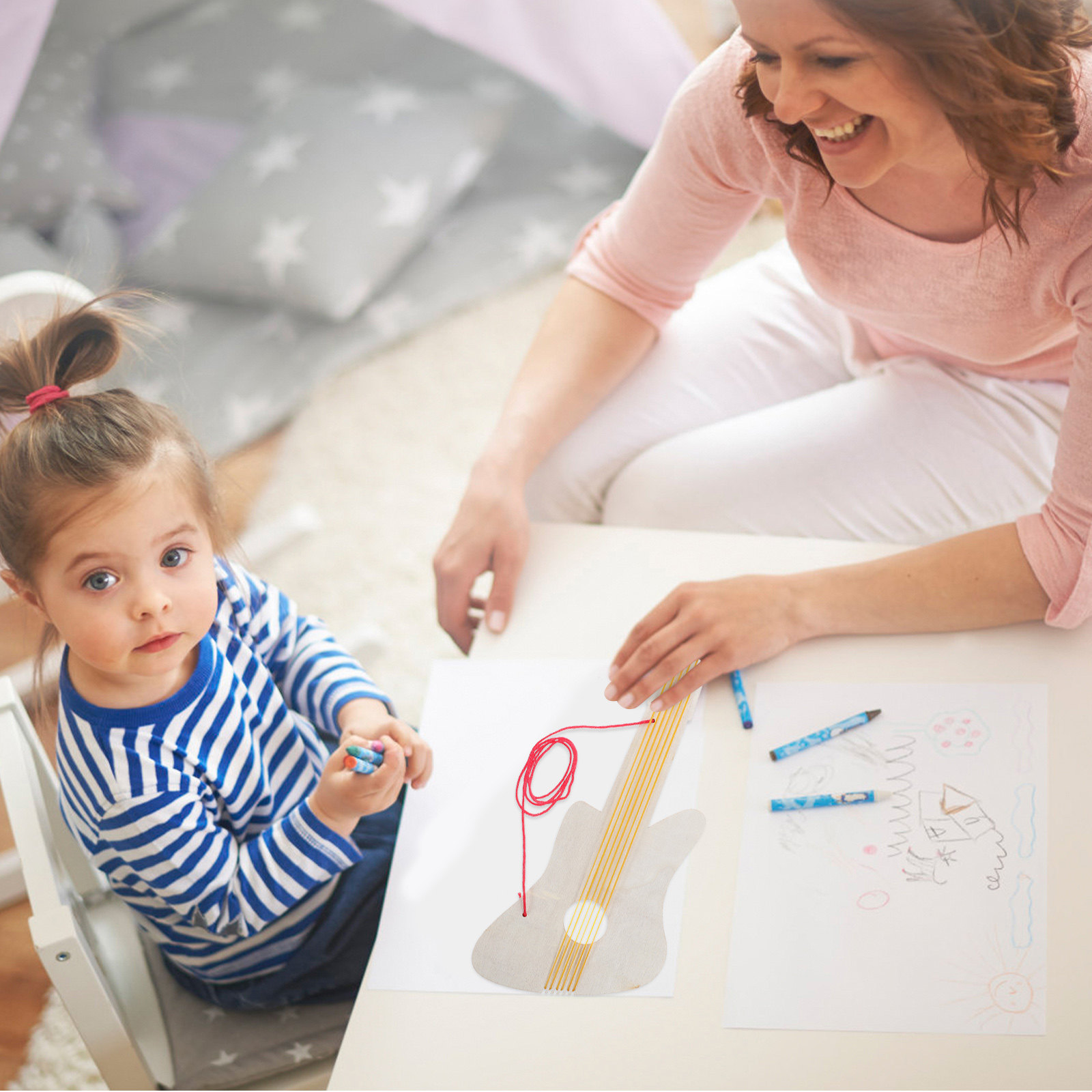 4 Set di Chitarre in Legno Gre - Musical Instrument Diy For Kids recensione e prezzo