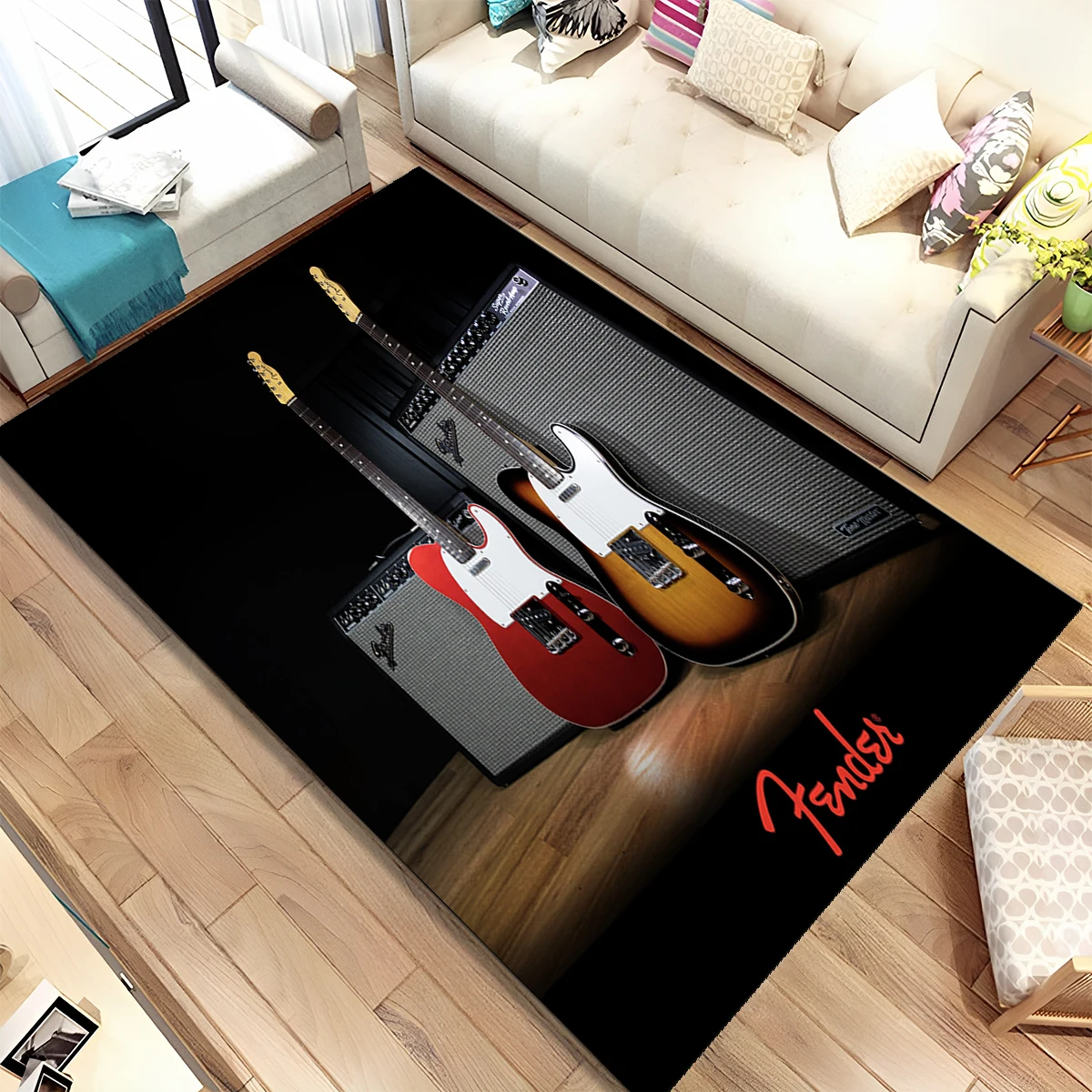 Tappeto 3D a Forma di Chitarra - Musical Instrument Online recensione e prezzo