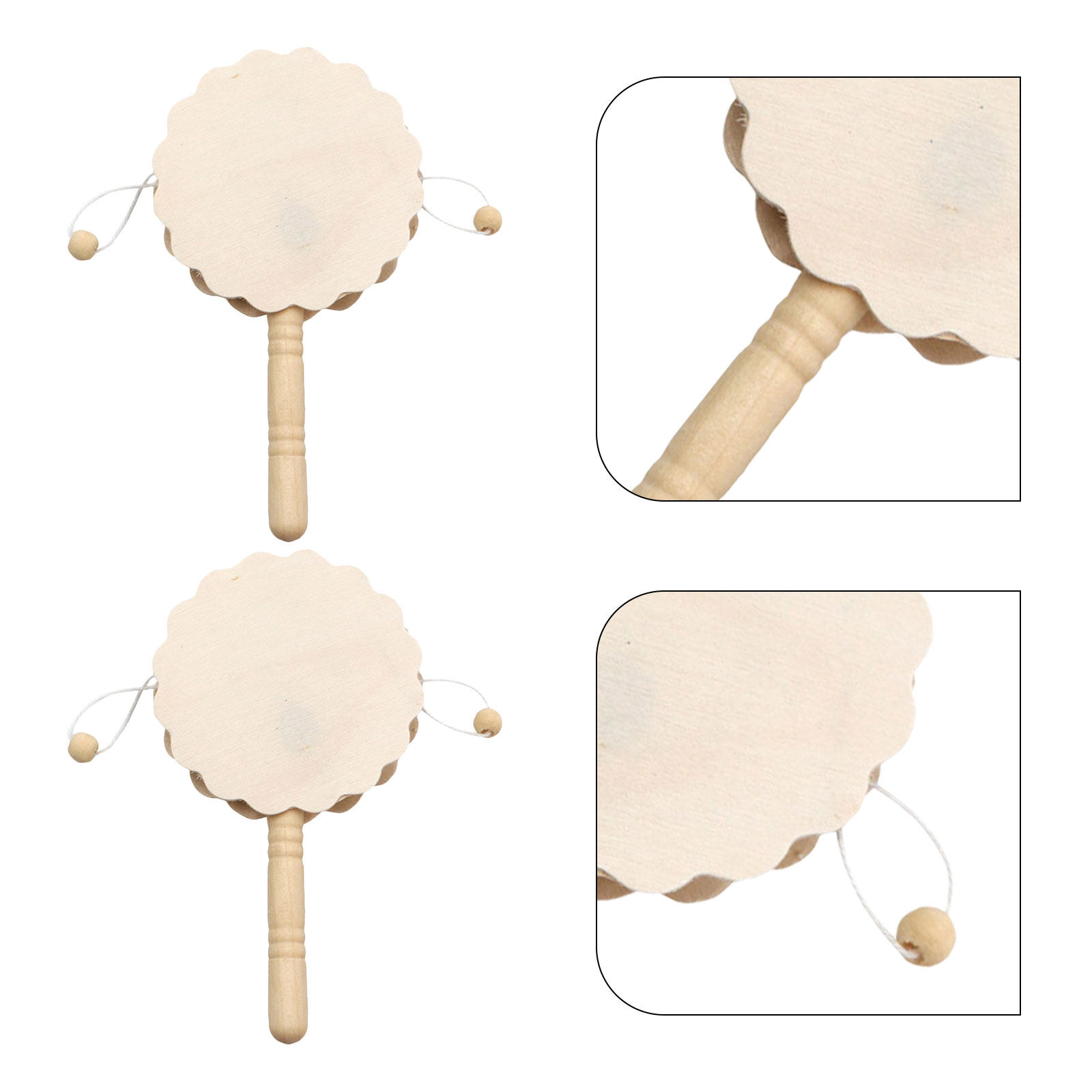 4 Pezzi di Tamburi a Sonaglio  - Musical Instrument Diy For Kids recensione e prezzo