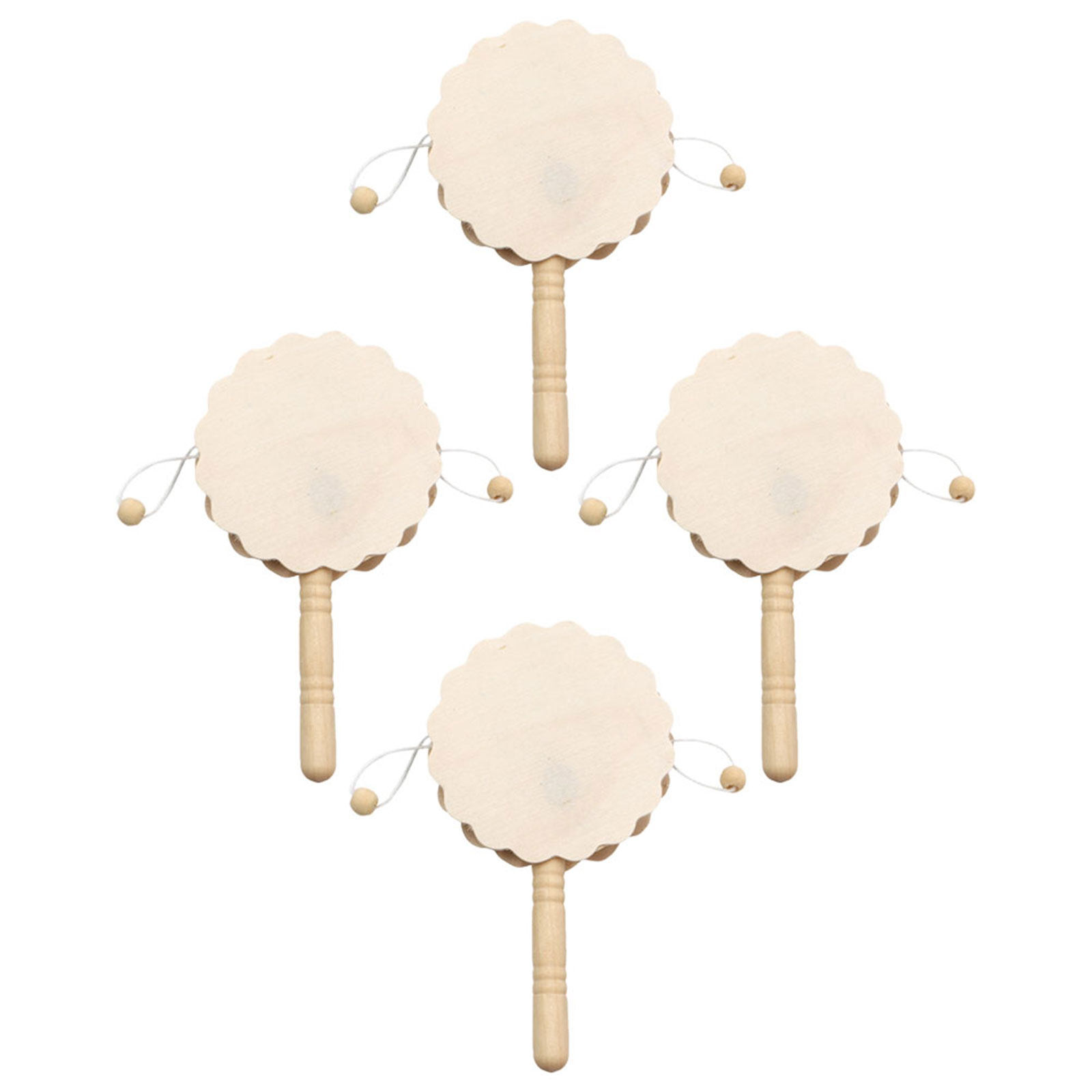 4 Pezzi di Tamburi a Sonaglio  - Musical Instrument Diy For Kids recensione e prezzo