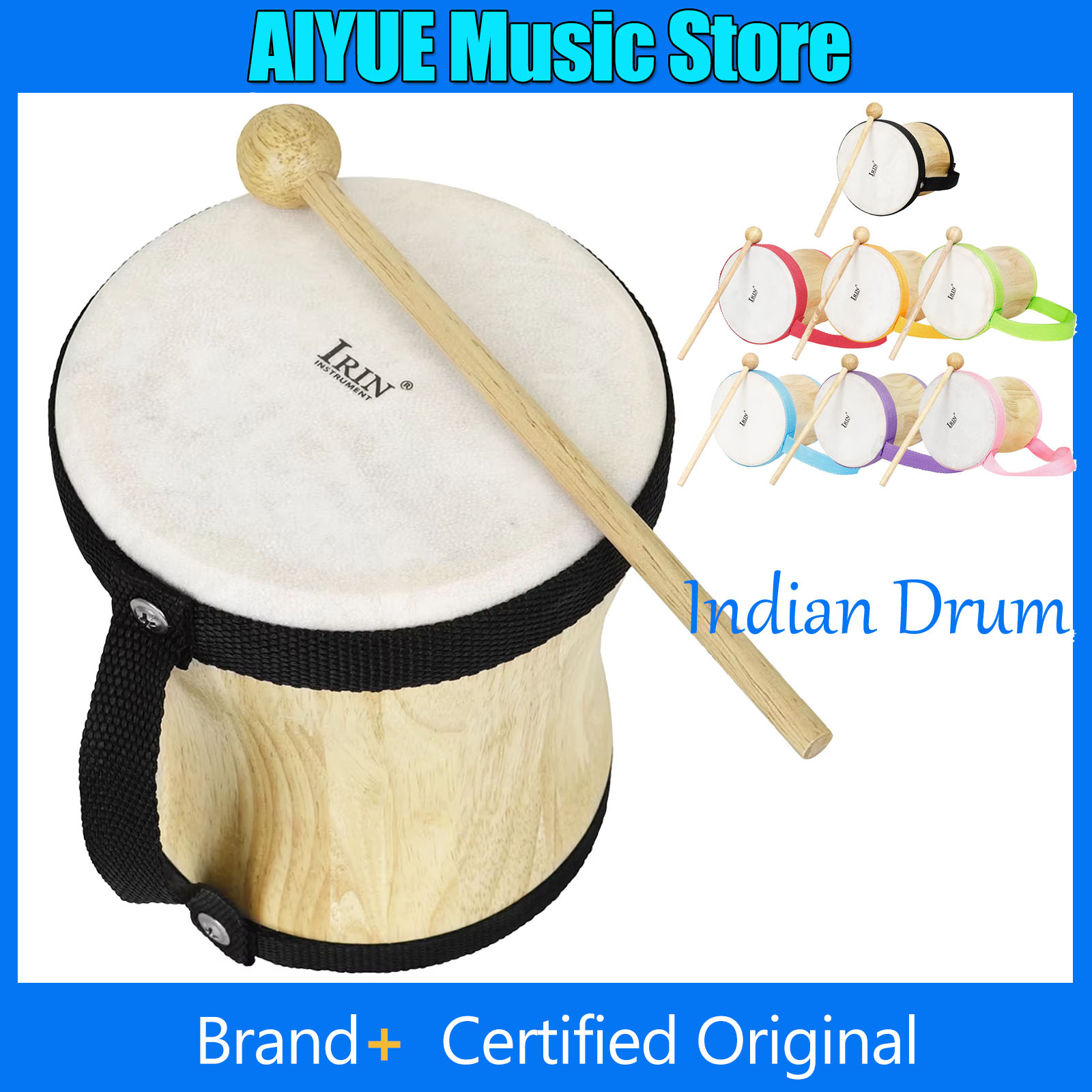 IRIN Tamburo Indiano in Legno  - Musical Instrument Indian recensione e prezzo